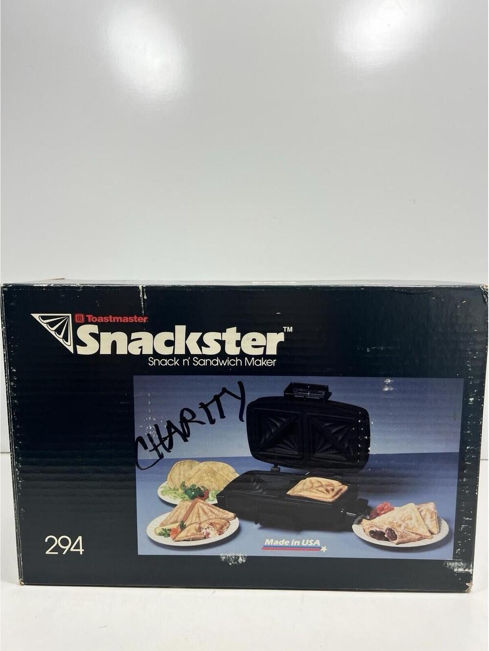 Toastmaster SNACKSTER Vintage Snack Sandwich Maker #294 Sealed New